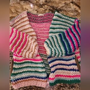 Multicolor Striped Women's Sweater S/M